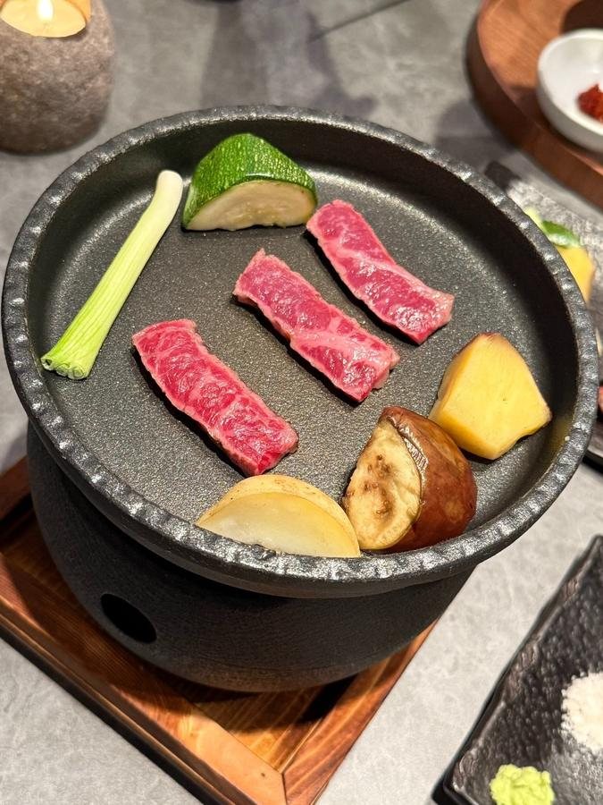 비장탄 화로 한우구이